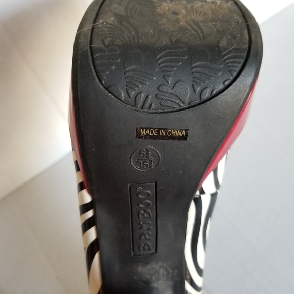 Bamboo zebra print 5" Platform Stilettos - Picture 15 of 15